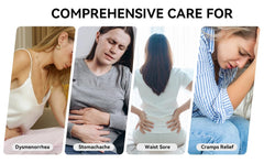 Comfort Fit Womens Heating Pad and Massager for Effective Relief from Period Cramps and Back Pain