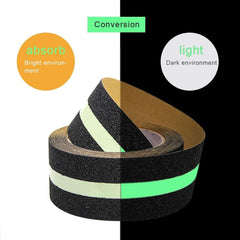 Anti Slip Grip Tape Glowing Stair Nosing Non-Slip Self Adhesive Stair Edge Protector 5 Meter Stair Edging Trim for Outdoor Indoor Staircases Treads