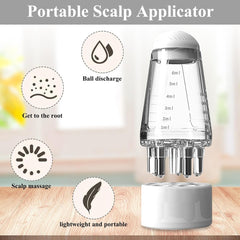 Applicator Comb, Hair Scalp Oil Applicator, Ball Root Comb Applicator Bottle Scalp Massager Hair Growth, Hair Serum Applicator Suitable for Various Liquids for Home and Travel