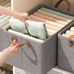 Handles Foldable Storage Baskets for Organizing Toys, Books, Shelves, Closet, Large Storage Box with Handles