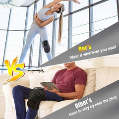 Knee Massager for Circulation, Knee Heating Pad for Arthritis with Massage, Heated Knee Massager with Heat and Vibration